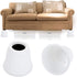 OwnMy 5 Inch Round Circular Bed Risers Bed Lifters Heavy Duty Furniture Risers Lifter for Bed Table Chair Desk Sofa Couch Risers, A Set of 4 (White)