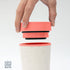 Circular & Co. Travel Mug (16oz) - The World's First Reusable Mug Made from Recycled Coffee Cups, 100% Leak-Proof, Sustainable & Insulated, Sunset Coral