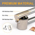 Garlic Press, 304 Stainless Steel Garlic Mincer & Crusher, Heavy Duty, Easy Squeeze, Rust Proof, Easy Clean
