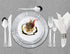 Wedding Venue Shop Plastic Dinner Plates - 10€³ | White/Silver | Pack of 10