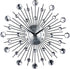 Timelike 3D Crystal Wall Clock - Celebration Decorative Metal Wall Clock, Sparkling Bling Diamond-Studded Silver Wall Clock Wall Decor for Kitchen, Living, Room Bedroom