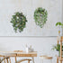 Cocoboo 2 Pack Artificial Hanging Plants Decor,Fake Hanging Plants with Potted Greenery Vine for Wall Indoor Outdoor Decoration