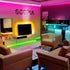 PHOPOLLO Led Lights 50ft for Bedroom Smart Work with Music sync Color Changing Led Tape 24 Key Remote Flexible 5050 Led Ribbon
