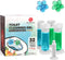 Simple Life Toilet Bowl Cleaner, Fresh Flower Gel Stamps, Stops Limescale and Stains with Air Freshening Scent, Deodorizing Clean (32 Stamps, Blue & Green)