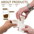 Vumdua 300 Pcs 6 oz Disposable Paper Cups, Hot/Cold Beverage Drinking Cup for Coffee, Water, Tea, Juice, Espresso & Cortado (White)