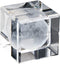 3D Dandelion Paperweight(Laser Etched) in Crystal Glass Cube Birthday (2.4x2.4x2.4) (Moon)