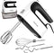 Hand Mixer Electric, IPRSTAR 400W Ultra Power 5 Speed Kitchen Handheld Mixers with Storage Case and 5 304 Stainless Steel Attachments for Easy Whipping, Mixing Brownies, Cakes and Dough Batters, White