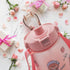 AGUDOU Cute Water Bottles with Straw, Sports water bottle with times to drink, Portable Large-Capacity Straw Cup/Pot Belly Cup Student Children Water cups with Random Stickers