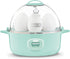 Dash Express Electric Egg Cooker, 7 Egg Capacity for Hard Boiled, Poached, Scrambled, or Omelets with Cord Storage, Auto Shut Off Feature, 360-Watt, Aqua