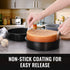 6 Inch Cake Pans Set of 4, Nonstick Round Cake Pans with 120 Pieces Parchment Paper, Dishwasher Safe