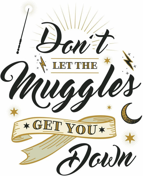 RoomMates RMK3608GM Harry Potter Muggles Quote Peel and Stick Giant Wall Decals