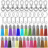 Selizo 100Pcs Key Chain Rings Bulk with Tassel for Tassel Keychain
