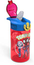 Zak Designs Marvel Spider-Man Kids Water Bottle with Spout Cover and Carrying Loop, Made of Durable Plastic, Leak-Proof Water Bottle Design for Travel (16 oz, 2-Pack, Spidey and His Amazing Friends)