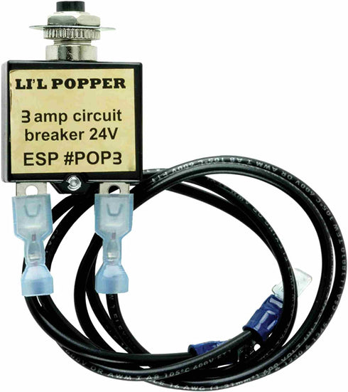 Supco POP3 3 Amp Circuit Breaker, Push Button