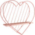 Afuly Rose Gold Floating Shelves Small Wall Shelf Wall Mounted Metal Heart Design Storage Romantic Love Shelf Bedroom Kitchen Bathroom Unique Cute Nursery Room Decor