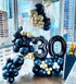 Beaumode DIY Black Gold White Organic Balloon Garland Arch Kit for Birthday Baby Shower Bridal Shower Countdown Wedding Graduation New Year Black -Tie Party Backdrop Decoration