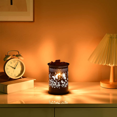 Metal Wax Warmer Candle Wax Burner, Kobodon Electirc Wax Melt Warmer Candle Melter and Scentsy Warmer for Home Office Decor(Butterfly)