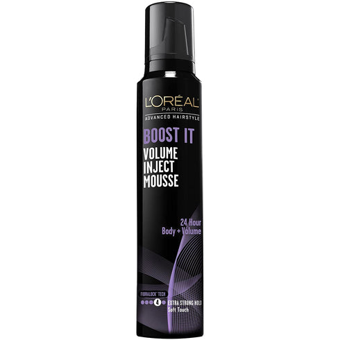 L'Oreal Paris Hair Care Advanced Hairstyle Boost It Volume Inject Mousse, 8.3 Ounce