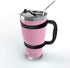 North Pink Stainless Steel Tumbler 5-Piece Set, 30 oz Vacuum Insulated, Travel Mug For Home, Office, School Like Yeti Tumbler For Ice Drink & Hot Beverage