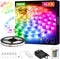 Lepro Music LED Strip Lights, 16.4ft RGB LED Strips with Remote Sync to Music, 5050 SMD LED Color Changing Strip Light for Bedroom, Home, TV, Parties and Fstivals
