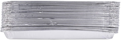 Yesland 30 Pack Disposable Aluminum Foil Pans - 13.4 x 9 x 1.1 Inch Food Containers, Aluminum Sheet Pans for Cooking, Baking, Heating, Storing, Meal Prep, Takeout