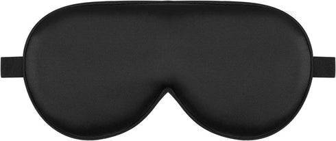 Alaska Bear Silk Sleep Mask and Cloud Soft Eye Cover for Sleeping Organic Mulberry Silk Genuine, Naturally Hypoallergenic & Non-Absorbent, Gender-Neutral (Black)