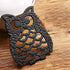 Cast Iron Trivet for Hot Dishes, Lovely Owl Pattern Black Trivet, Hot Pot Holder Pads with Rubber Pegs, Decorative for Kitchen & Dining Table