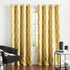 Exclusive Home Curtains Ironwork Sateen Woven Blackout Grommet Top Curtain Panel Pair, 52x96, Sundress Yellow