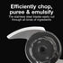 Proctor Silex Durable Mini Food Processor & Vegetable Chopper to Chop, Puree & Emulsify, 1.5 Cup, Black
