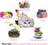 MHJY Unicorn Bean Bag Stuffed Animal Storage Beanbag Chair Cover for Kids Plush Toys Blankets Storage Bag (No Beans)