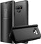 AICase Galaxy Note 9 Case, Luxury Translucent View Window Front Cover Mirror Screen Flip Smart Electroplate Plating Stand 360 Full Body Protective Case for Samsung Galaxy Note 9 (Midnight Black)