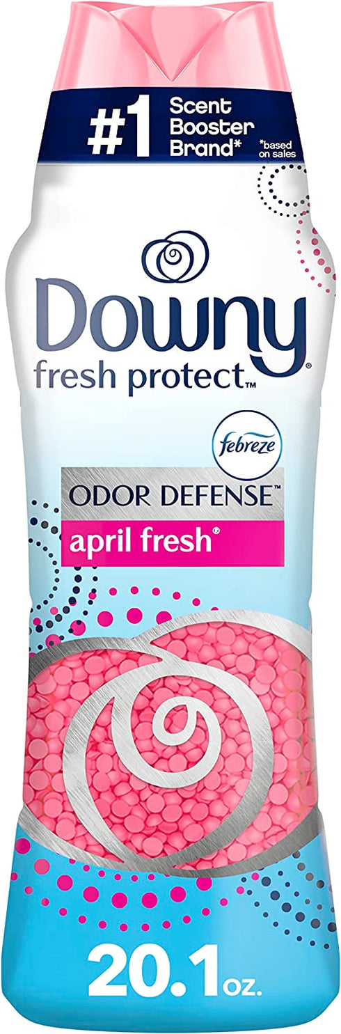 Downy Fresh Protect Laundry Scent Booster Beads for Washer with Febreze Odor Defense, April Fresh, 42 Loads, 20.1 oz