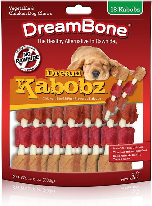DreamBone Dream Kabobz 18 Count, Rawhide-Free Chews For Dogs