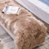LEEVAN Sheepskin Rug Faux Fur Rug Super Soft Fluffy Chair Cover Seat Shaggy Single Pelt Floor Mat Carpet Accent Home Decor?Coffee,2' x 5'?