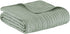Madison Park Tuscany Luxury Oversized Quilted Throw with Scalloped Edges Seafoam 60x72 Quilted Premium Soft Cozy Microfiber For Bed, Couch or Sofa
