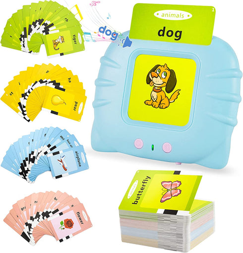 Yehtta Learning Toys for 3 4 5 6 Year Old Boys Birthday Gifts for 3-6 Years Old Boys 224 Words Audible Baby Flash Cards Speech Therapy Toys Autism Toys for Girls Christmas Birthday Gifts for Kids