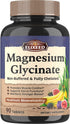 Elixeed Magnesium Glycinate, 300 mg of Elemental Magnesium, Chelated & Non-Buffered, Maximum Bioavailability, for Muscle, Bone & Nerve Health, Promotes Relaxation, 90 Tablets, Non-GMO & No Gluten