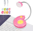 LUXSWAY Rechargeable Book Light for Reading, 3 Brightness Levels, Portable Reading Lamp for Books Clip-on, Eye Care Book Light for Kid with Flexible Neck, Bookmark Light for Adult Bookworm -Pink
