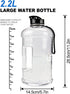 VENNERLI Water Bottle with Handle Portable Large Plastic Water Bottles for Adults BPA-free Half Gallon Water Bottle Reusable 2 Liter Water Jugs for Outdoor Hiking Fitness Travel Camping Cycling