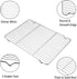 Baking Cooling Racks Pack of 4 -16.6''x11.6'', P&P CHEF Stainless Steel Wire Cooking Rack for Oven Use Cooling Drying Roasting, Non-toxic & Easy Clean, Fits Half Sheet Pan
