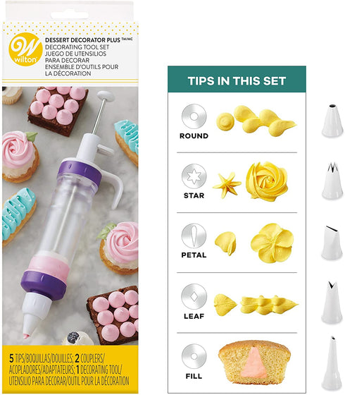 Wilton Dessert Decorator Plus Cake Decorating Tool and Cake Icing Tool