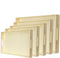 Vumdua Wooden Nested Serving Trays,5 PCS Rectangular Shape Wood Trays, Kitchen Nesting Trays for Serving Pastries, Snacks | Wooden Trays for Crafts/Art, Home Decor And Montessori Activity