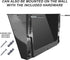 Acrimet 3 Pockets Wall Mount File Holder Organizer Letter Size, Black Color (Hangers Included)