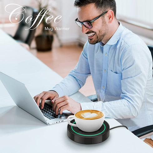 Dimux Coffee Mug Warmer with Automatic Gravity Switch. Electric Beverage Warmers for Office Home Desk Use, Smart Cup Warmer Thermostat Coaster Apply to Hot Coffee? Tea Espresso Milk Candle Wax On/Off