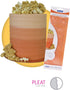 PME Tall Patterned Edge Side Scraper for Cake Decorating-Pleat, 10 in, Transparent