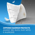 Everlasting Comfort Waterproof Pillow Protectors Standard Size, 2-Pack - Zippered Design to Prevent Bedbugs, Dust Mites and Allergens - Hypoallergenic Pillow Case Cover - Set of 2, White