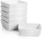 BTaT- Ramekins 4 oz Square, Set of 6 Ramekins for Baking, Creme Brulee Dishes, Souffle Cups, Flan Pan, Sauce Cups, Custard Cups, Pudding Cups, Desert Bowls, Dipping Bowls, Baking Bowls, Small Ramekins