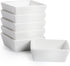 BTaT- Ramekins 4 oz Square, Set of 6 Ramekins for Baking, Creme Brulee Dishes, Souffle Cups, Flan Pan, Sauce Cups, Custard Cups, Pudding Cups, Desert Bowls, Dipping Bowls, Baking Bowls, Small Ramekins