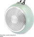 Ecolution Impressions Hammered Non-Stick Frying Pan, Dishwasher Safe, Riveted Stainless Steel Handle, 8 Inch, Sage