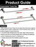 Adjustable 16 to 27.6 Inch Single Towel Bar, iMomwee Chrome Finished SUS304 Stainless Steel Bath Towel Holder, Wall Mounted Towel Rail for Bathroom Kitchen Washroom, 1" Diameter Towel Rod with Hooks